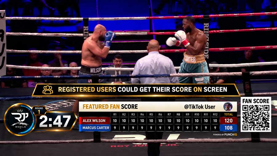 Roy Jones Jr World Featured Fan Score